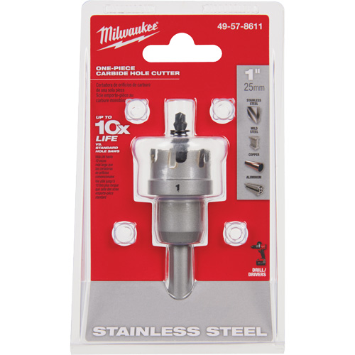 Scies-cloches au carbure monobloc, 1", Profondeur de la coupe de 3/16" Auto-Cam