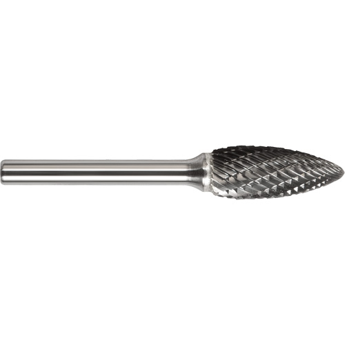 Drillco&reg; Magnum Double Cut Solid Carbide Burr, SF-3, 3/8" Dia., 3/4" Depth of Cut Auto-Cam