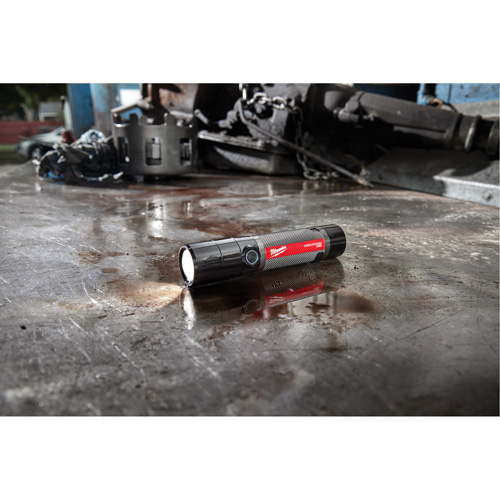 Lampe de poche compacte compatible USB, DEL, 800 lumens, Piles Rechargeable Auto-Cam