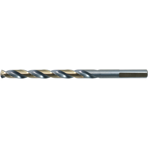Drillco&reg; 3-Flat Shank Jobber Drill Bit, High Speed Steel, 1/16", 1-7/8" L, 7/8" Flute, 140° Point Angle Auto-Cam