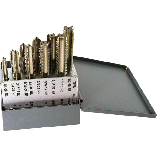Jeu de tarauds Drillco, 10 morcea Auto-Cam
