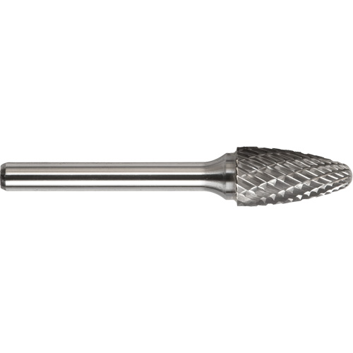 Drillco&reg; Single Cut Ballnose Tree Burr, SF-42L2 Auto-Cam