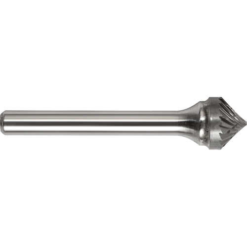 DRILLCO Single Cut 90° Cone Burr, SK-1 Auto-Cam