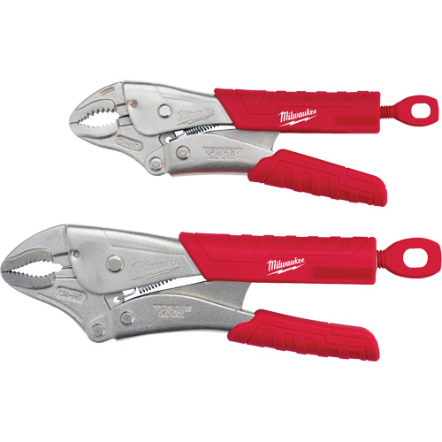 Torque Lock Curved Jaw Locking Pliers Set, 2 Pieces Auto-Cam