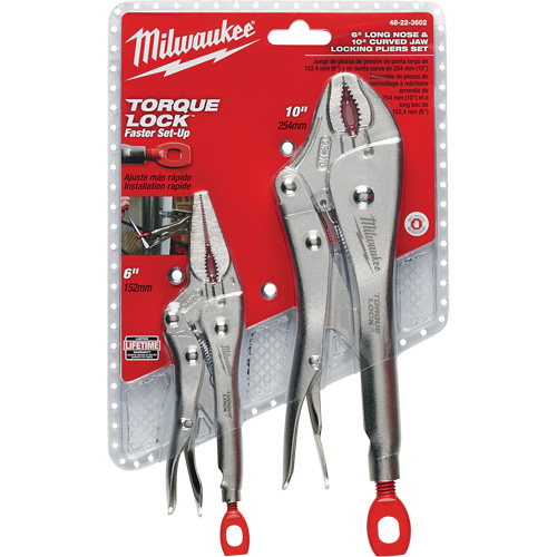 Torque Lock Locking Pliers Set, 2 Pieces Auto-Cam