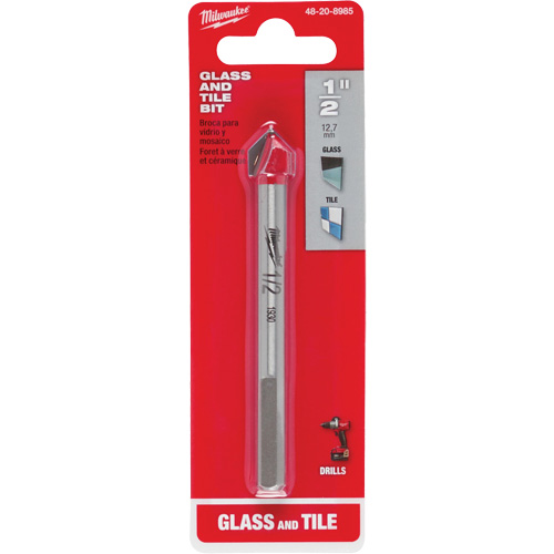 Glass & Tile Bit Set, 4 Pieces, Carbide Auto-Cam