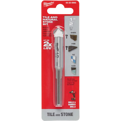 Natural Stone Bit, 1/2", Carbide Auto-Cam
