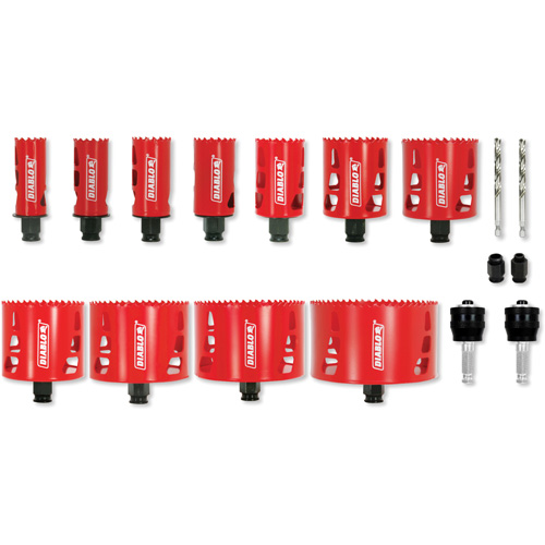 Ensemble de scie-cloche bim&eacute;tallique de plombier, 17 morceaux Auto-Cam