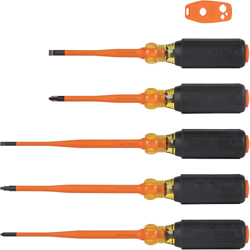 Jeu de tournevis isol&eacute;s &agrave; pointe mince, 1000 V, 6 M Auto-Cam
