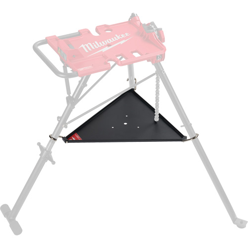 Tablette inf&eacute;rieure pour tr&eacute;pied de nivellement de 6 po avec &eacute;tau &agrave; chaîne Auto-Cam