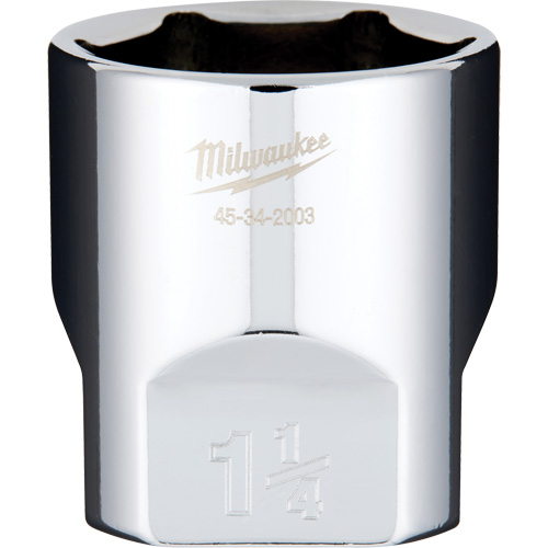 SAE Socket with Four Flat Sides, 1-1/4", 1/2" Drive, 6 Points Auto-Cam
