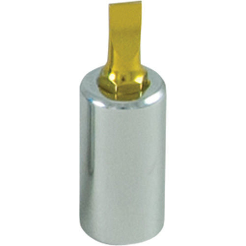 Gold Tip Screwdriver Bit, Slot, 15/64", 1/4" Drive Auto-Cam