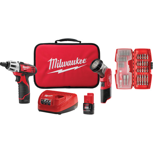 Screwdriver & Light Accessory Kit, Lithium-Ion, 12 V Auto-Cam
