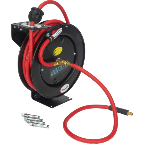 Hose Reel, Air/Water, 3/8" x 25', Single Hose, 300 psi Auto-Cam