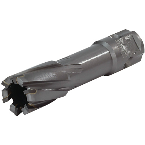 Universal Shank Annular Cutter, 1/2" Diameter, Carbide, 2" Depth of Cut, 3/4" Shank Auto-Cam