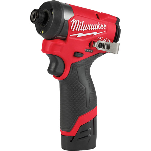 M12 Fuel Hex Impact Driver Kit, 1/4", 1500 in-lbs Max. Torque, 12 V, Lithium-Ion Auto-Cam