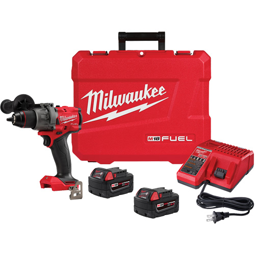 M18 Fuel Hammer Drill/Driver Kit, 1/2" Chuck, 18 V Auto-Cam
