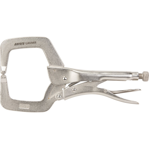 Locking Pliers, 11" Length, C-Clamp Auto-Cam