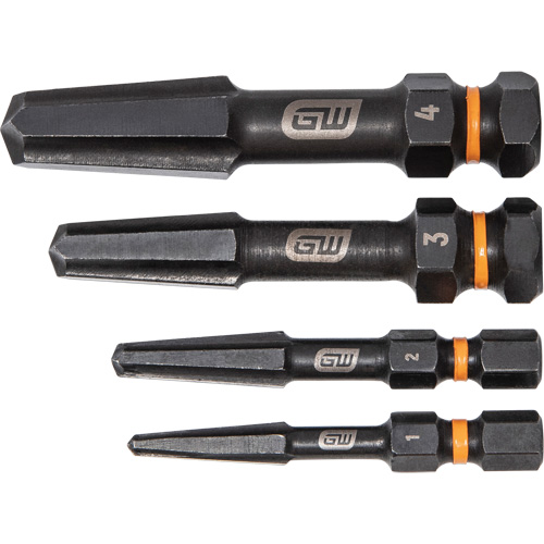 Jeu d'extracteur de vis Bolt Biter, Acier rapide, 4 Morceaux Auto-Cam