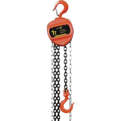 VCH Series Chain Hoist, 10' Lift, 2200 lbs. (1 tons) Capacity, Heat-Treated Alloy Steel Chain Auto-Cam