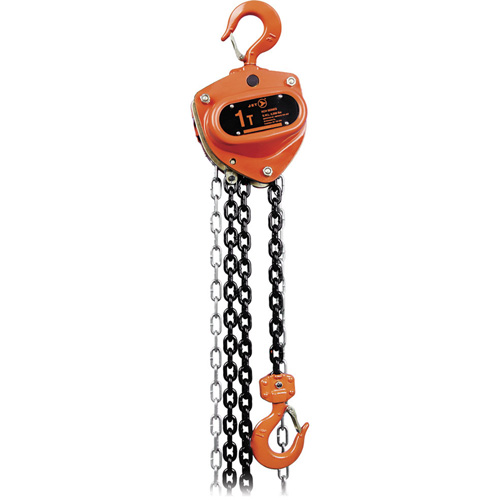 KCH Series Heavy-Duty Chain Hoist, 10' Lift, 1100 lbs. (0.5 tons) Capacity, Heat-Treated Alloy Steel Chain Auto-Cam