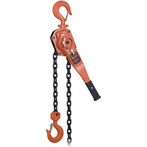 KLP-300L-5 KLP Series Heavy-Duty Lever Chain Hoist with Overload Protection, 5' Lift, 6000 lbs. (3 tons) Capacity Auto-Cam