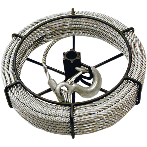 JGP-300A 3 Ton 66' Cable Assembly for Jet Wire Grip Pullers Auto-Cam