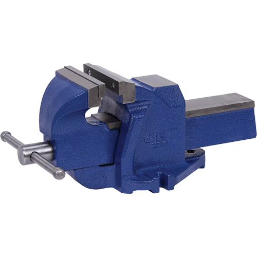 Heavy-Duty British Pattern Bench Vise, 6" Jaw Width, 3-1/2" Throat Depth Auto-Cam