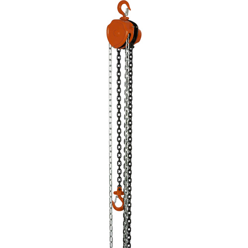 VHC Series Chain Hoists, 10' Lift, 1100 lbs. (0.5 tons) Capacity, Alloy Steel Chain Auto-Cam