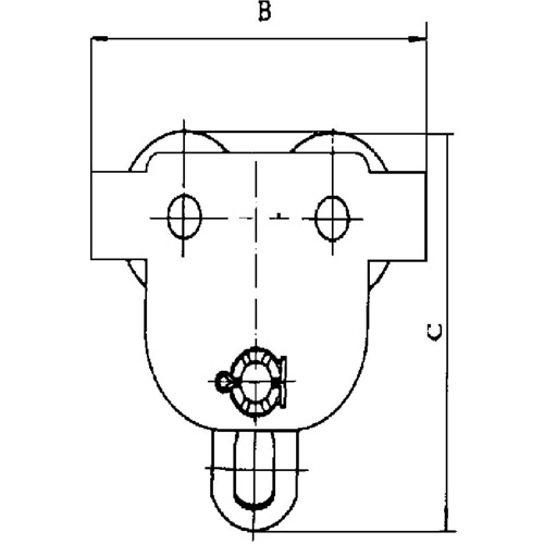 Heavy-Duty Manual Trolley - SBT Series, 22000 lbs. (10 tons) Auto-Cam