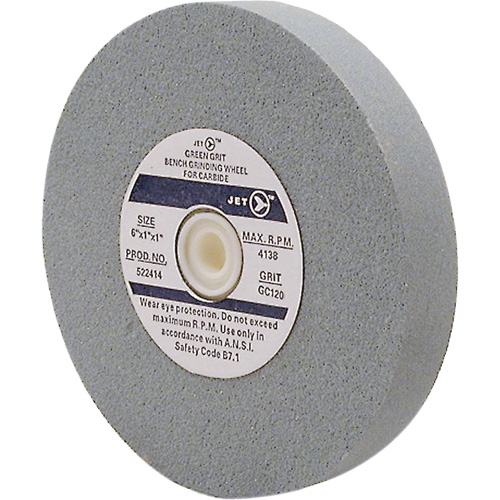 GC675M Bench Grinding Wheels, 6" x 3/4", 1" Arbor, Silicon Carbide Auto-Cam