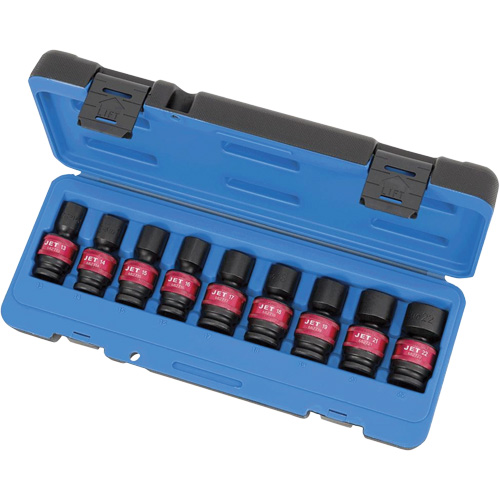 PSU912M Universal Socket Sets, 9 Pcs, Impact, 1/2" Drive Size Auto-Cam