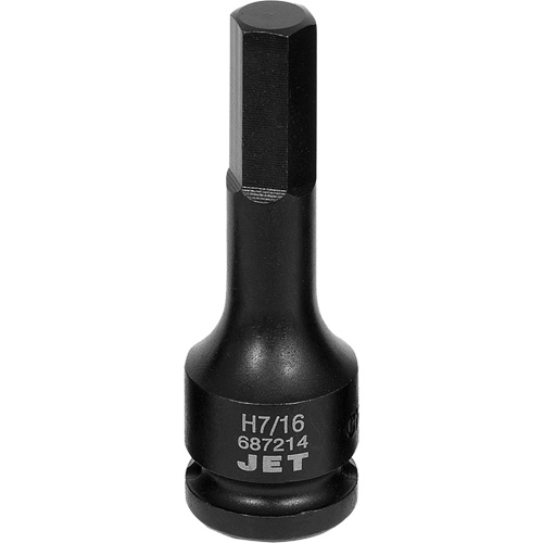 Impact Socket Bits, Hex, 7/16" x 1/2" Drive Auto-Cam