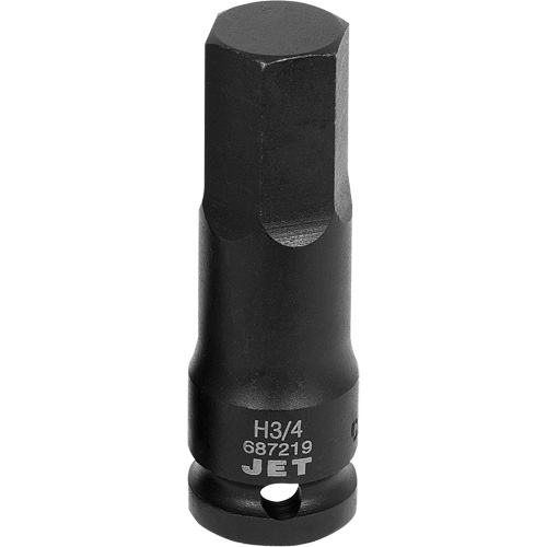 Impact Socket Bits, Hex, 3/4" x 1/2" Drive Auto-Cam