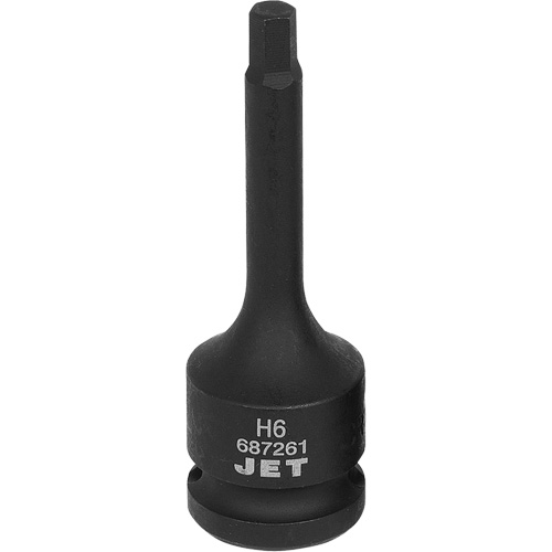 Impact Socket Bits, Hex, 6 mm x 1/2" Drive Auto-Cam