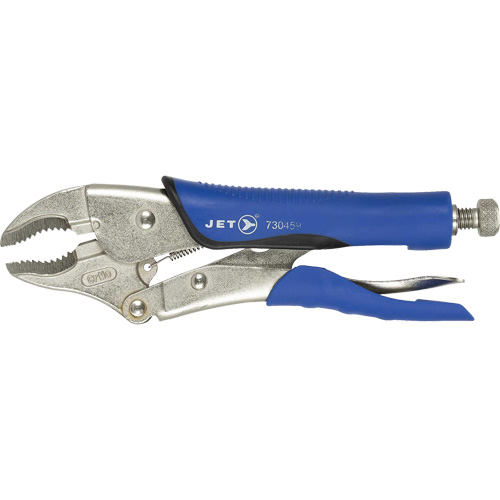 J10WRG Curved Jaw Locking Pliers, 10" Length, Curved Jaw Auto-Cam