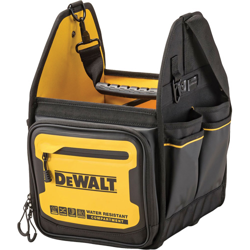 11” Electrician Tote, 34 Pockets, Black/Yellow Auto-Cam
