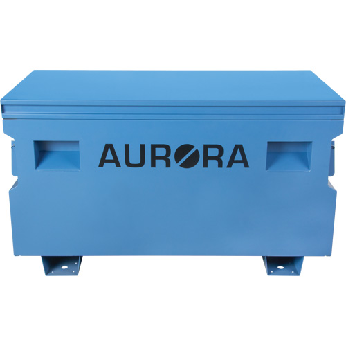 Jobsite Tool Box, 48" x 24" x 27-3/5", Steel, Blue Auto-Cam