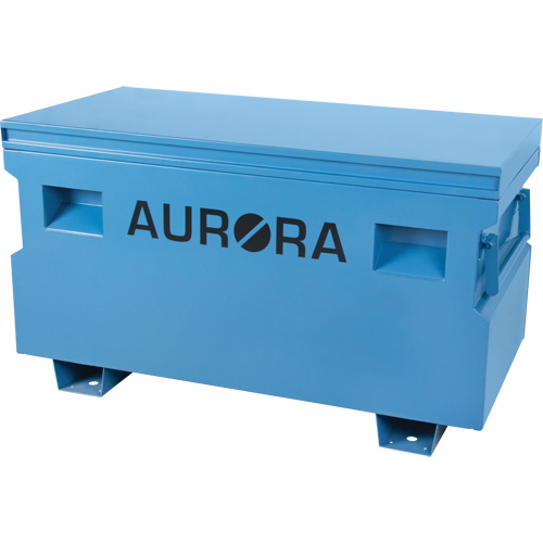 Jobsite Tool Box, 48" x 24" x 27-3/5", Steel, Blue Auto-Cam