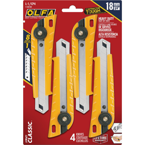 MXP-L Ratchet Knife with Die-Cast  Handle, 18 mm Auto-Cam