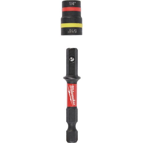 Shockwave Impact Duty Quik-Clear 2-in-1 Nut Drivers, 5/16"/1/4" Drive, 2-1/4" L, Magnetic Auto-Cam