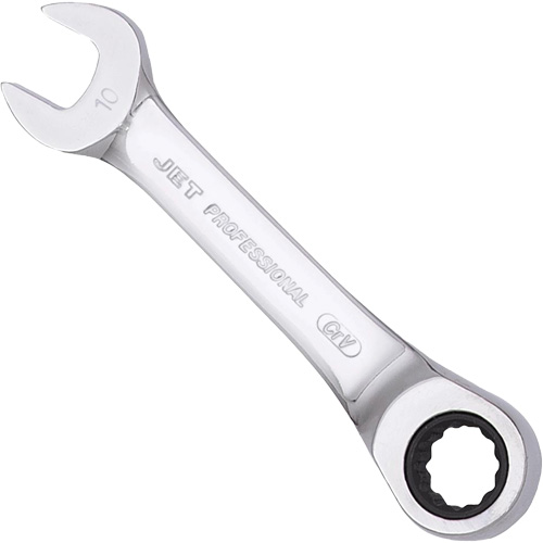 Metric Ratcheting Stubby Combination Wrench Auto-Cam
