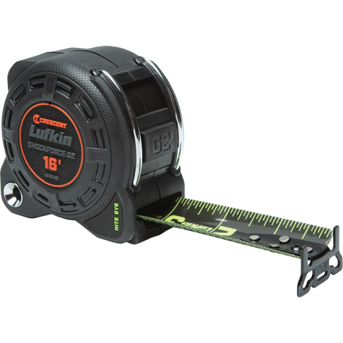 Shockforce Nite Eye G2 Tape Measure, 1-1/4" x 16' Auto-Cam