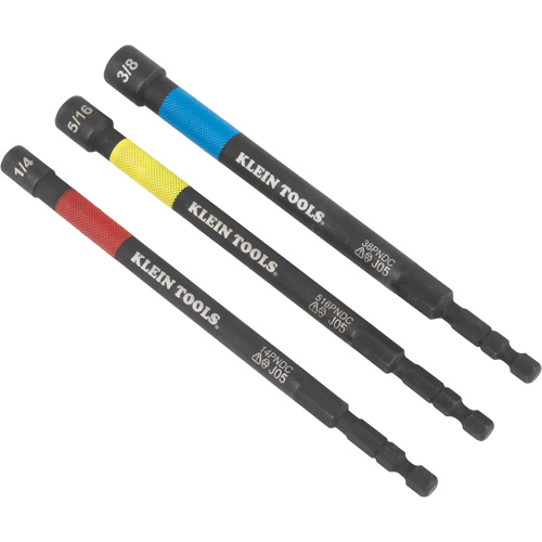 11-in-1 Impact-Rated Driver and Flip Socket 2-Piece Set, 1/4" Drive, 6-3/10" L, Magnetic Auto-Cam