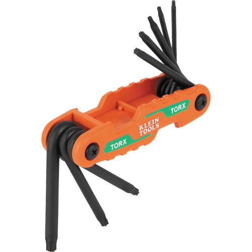 Compact Folding Hex Key Set, 8 Pcs., Torx&reg; Auto-Cam