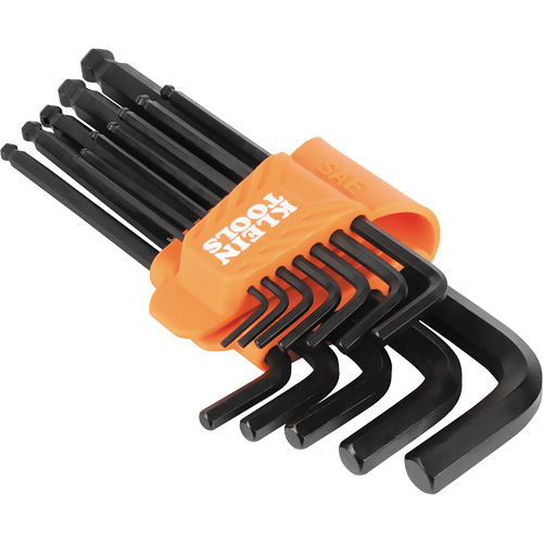 L-Style Ball-End Hex Key Wrench Set, 12 Pcs., Imperial Auto-Cam