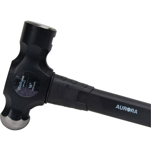 Ball Pein Hammer, 48 oz. Head Weight, Plain Face, Fibreglass Handle Auto-Cam