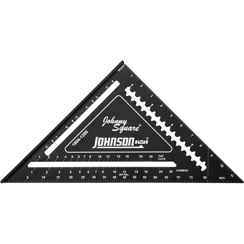 12" Johnny Square&reg; Professional Easy-Read Rafter Square Auto-Cam