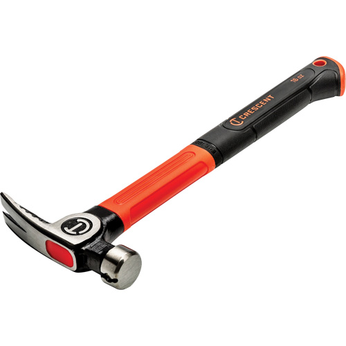 Marteau d'usage g&eacute;n&eacute;ral, 16 oz, Prise en Fibre de verre/Coussin&eacute;e, 14" lo Auto-Cam