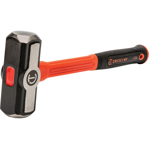 Fiberglass Engineer Hammer, 4 lbs Head Weight, 14" L Auto-Cam